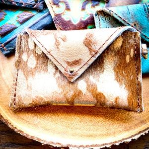 Boho Style Mini Leather Wallet
